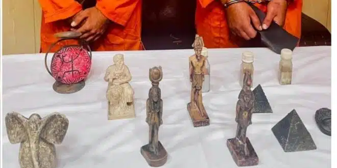 مكافحة إجرام بغداد تحبط عملية تهريب قطع أثرية وزئبق