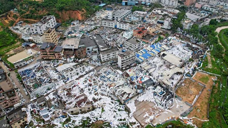 إعصار مدمر يضرب الصين ويخلّف قتلى وإصابات