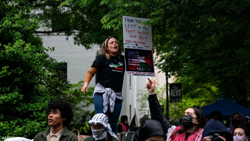 تزايد التظاهرات الطلابية في امريكا للمطالبة بوقف حرب غزة