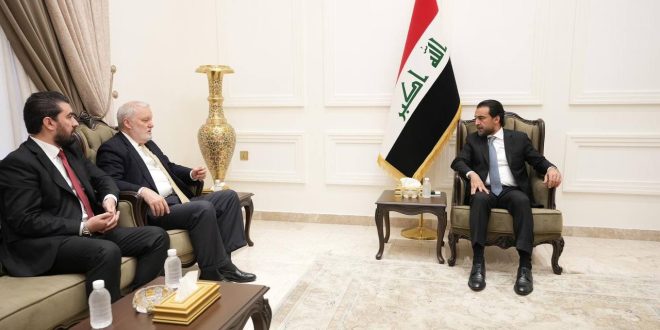 الحلبوسي يبحث مع مدير المعهد الديمقراطي الوطني برامج ترسيخ النظام الديمقراطي