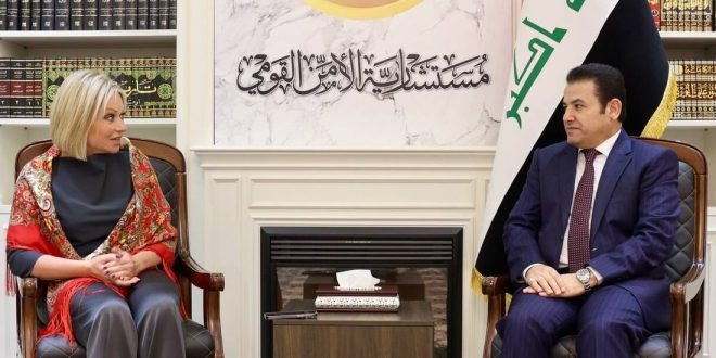 الاعرجي وبلاسخارات يشددان على اهمية اغلاق مخيم الهول