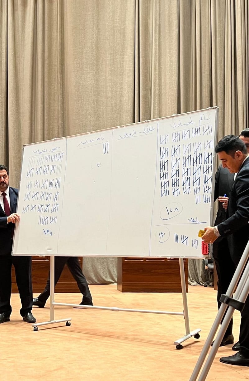 البرلمان يتجه لجولة ثالثة بعد حصول العيساوي على 158 صوتاً والمشهداني على 137 صوتاً