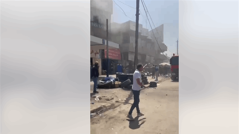 اندلاع حريق في مجمع (مشن) وسط بغداد