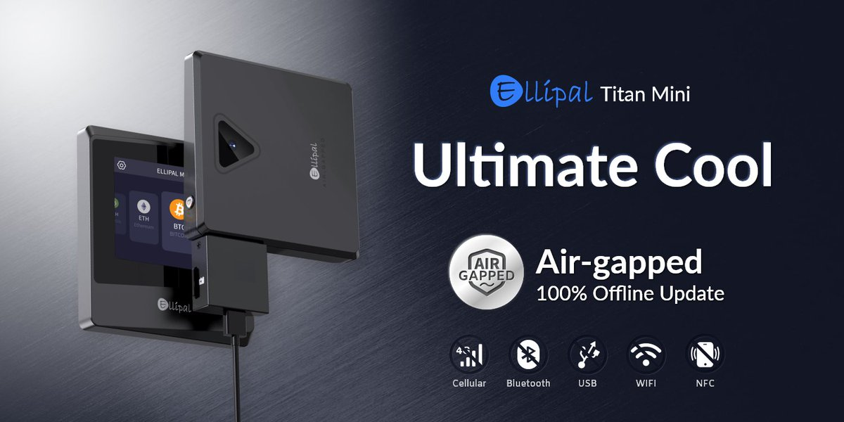 New Air-gapped Hardware Wallet: ELLIPAL Titan Mini Cold Wallet