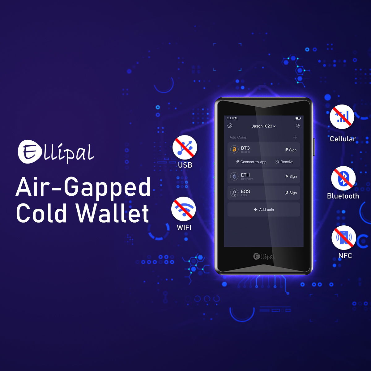 ELLIPAL Titan Cold Wallet is the best air-gapped hardware wallet in 2023-2024