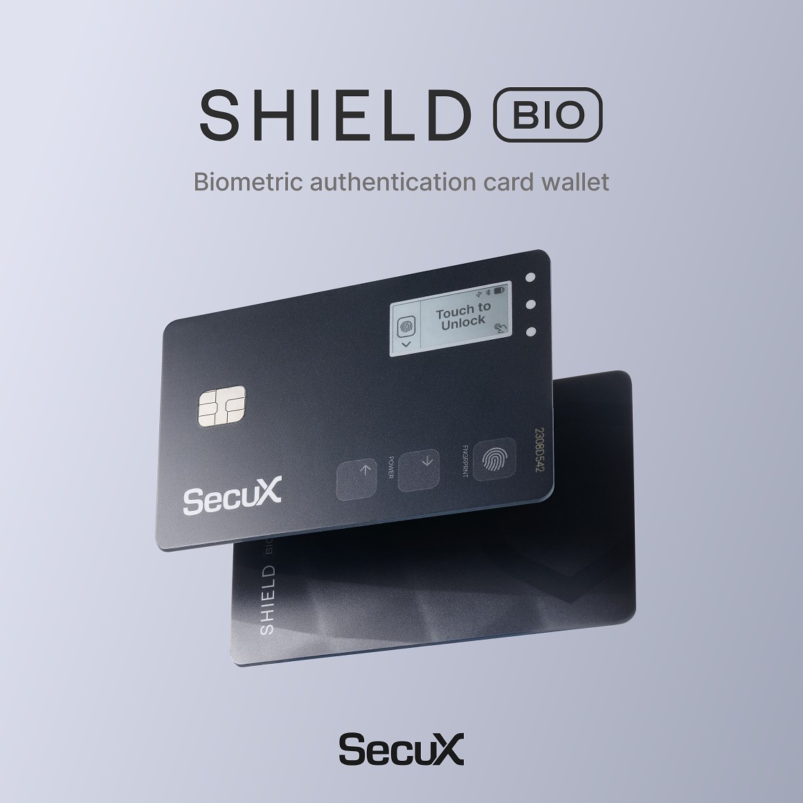 SecuX Introducing the Ultra-Slim Biometric Cold Wallet, Shield BIO