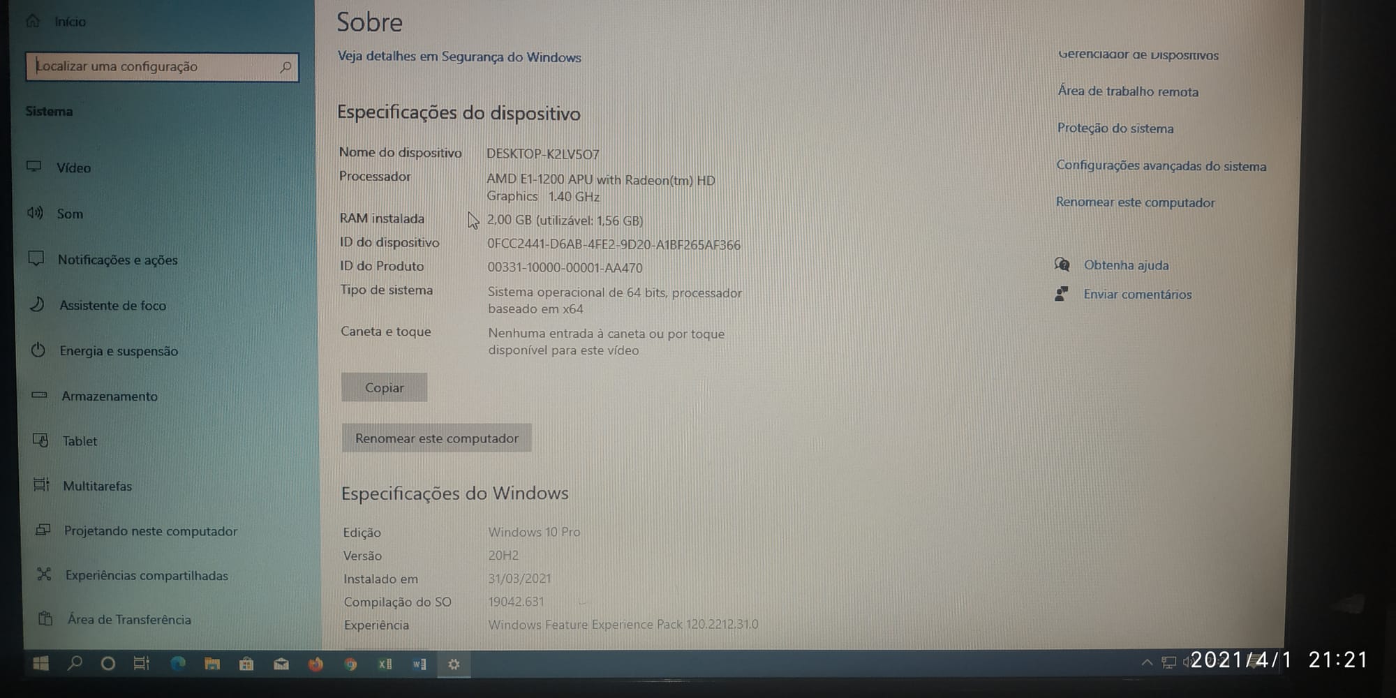Formatação e Up Grade de Memória RAM