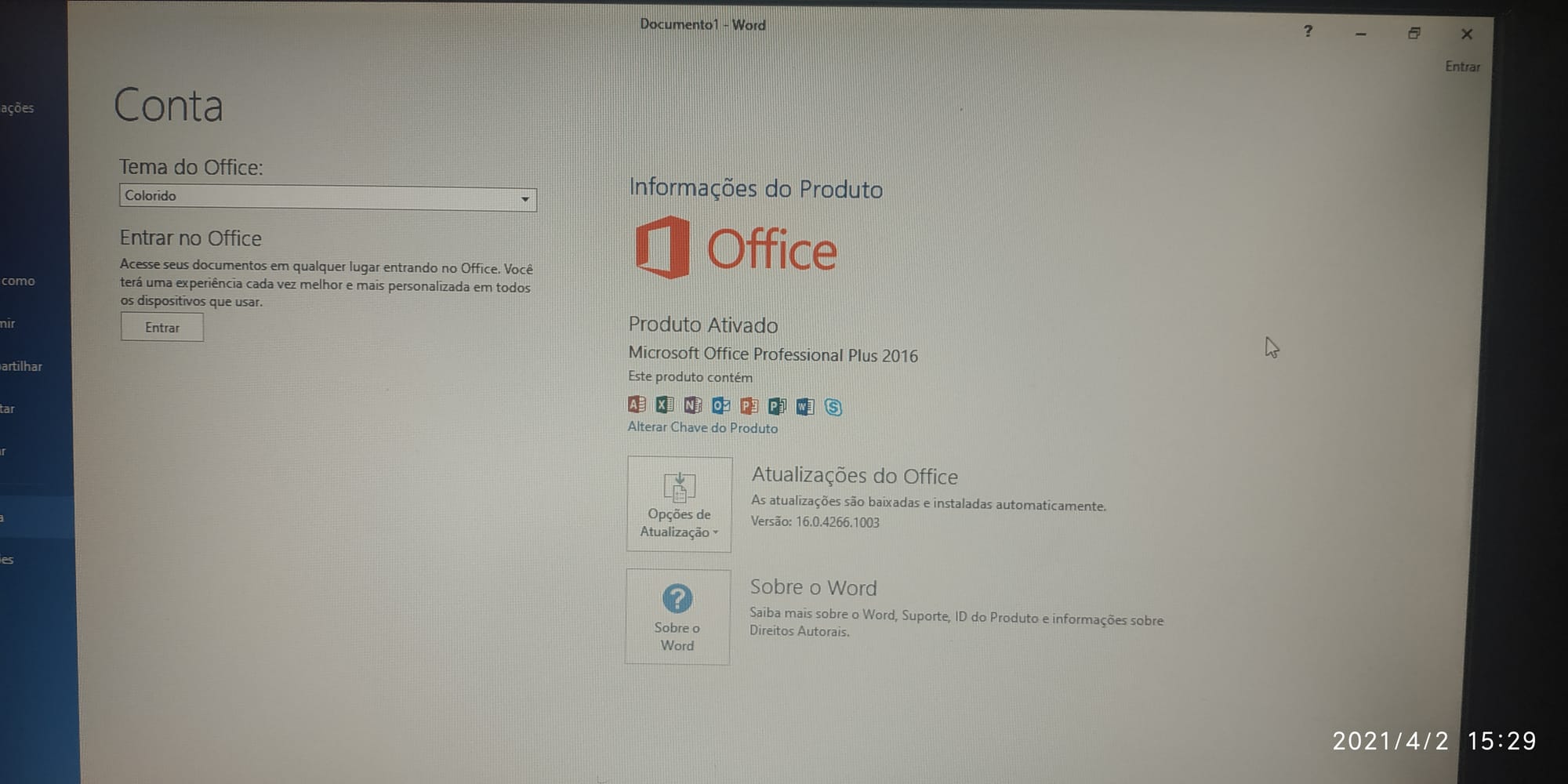 Instalação Pacote Office