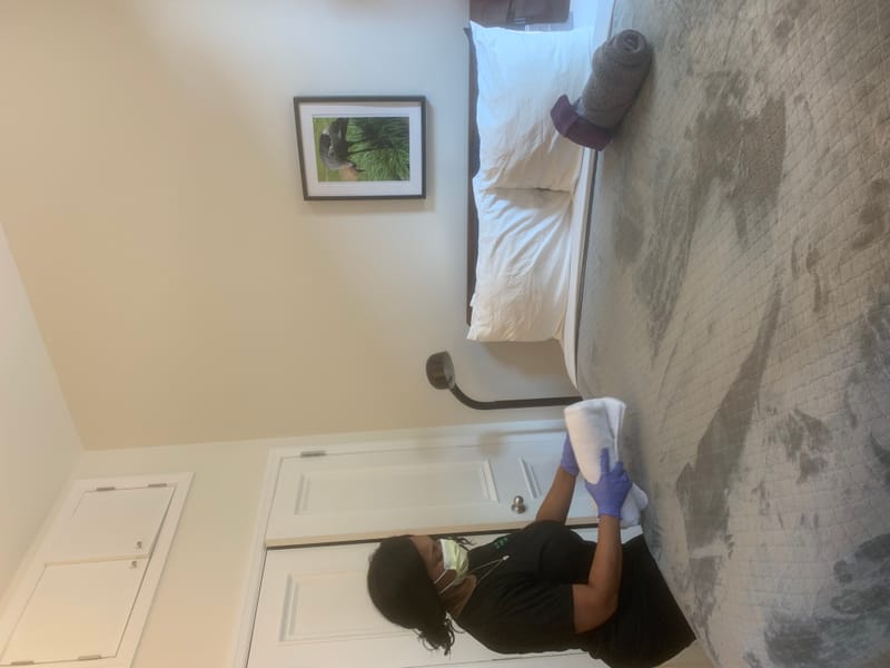 Bedroom cleaning luxury style