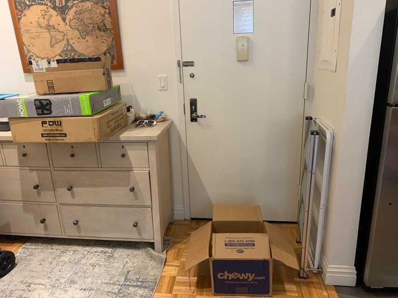 Studio cleaning before and after