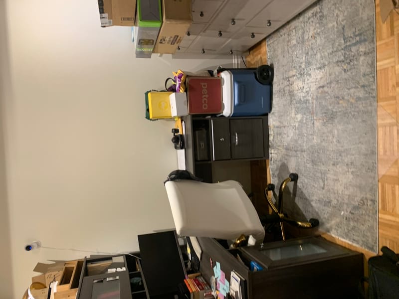 Studio cleaning before and after