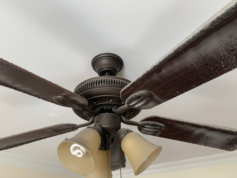 Ceiling fan deep cleaning