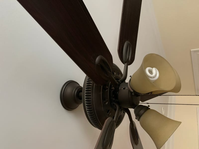 Ceiling fan deep cleaning