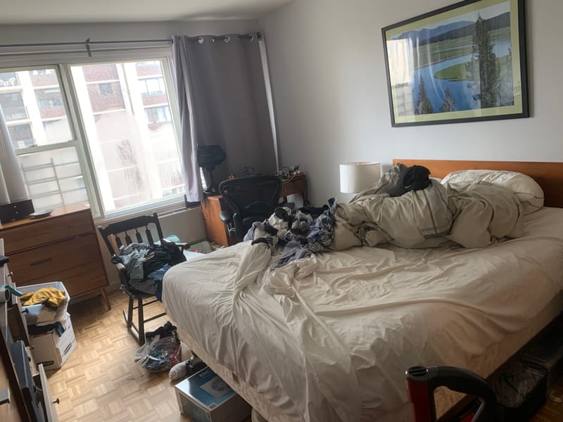 Bedroom cleaning/organizing
