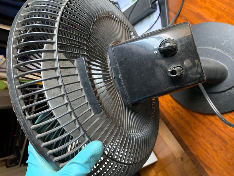 Table fan deep cleaning