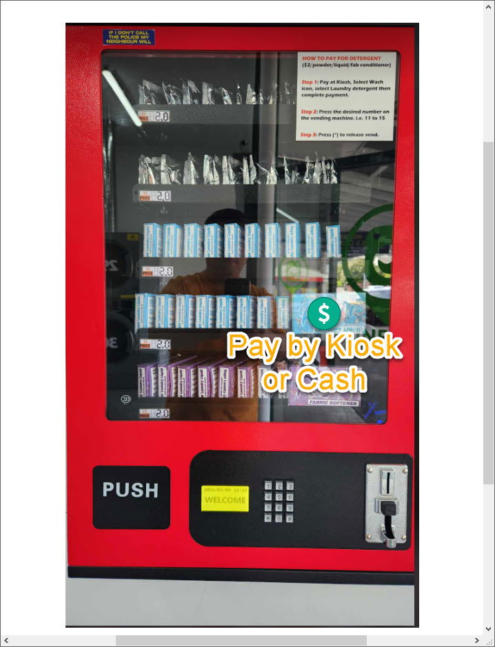 Laundry Powder Vending Machine