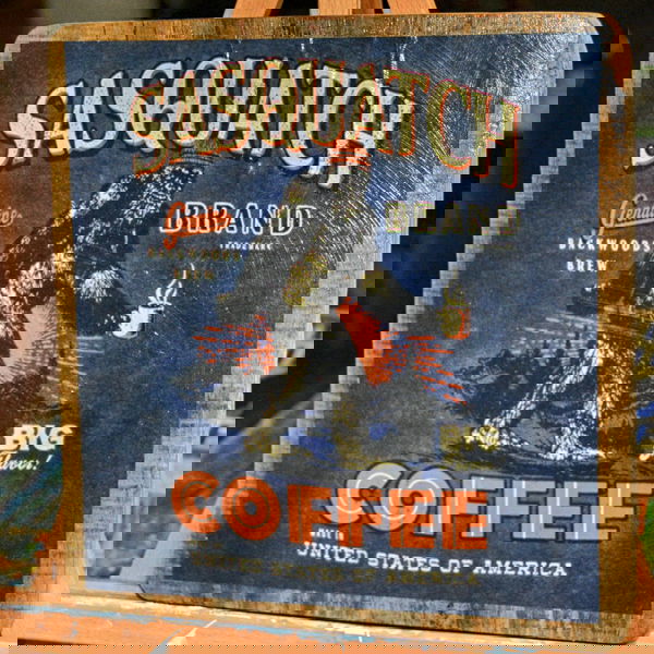 Heat Treated Metal, Live Edge Barnwood Cryptid Designs