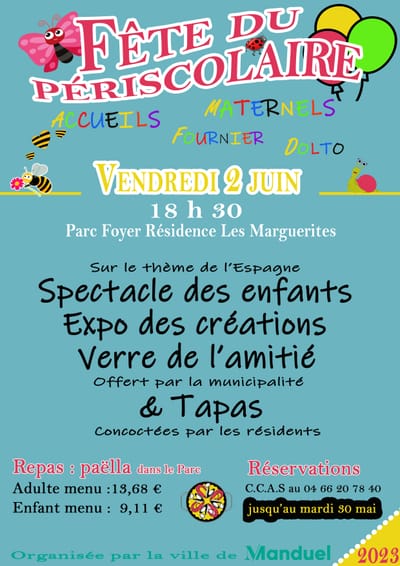 Préparation Fête du périscolaire des Maternelles Dolto et Fournier 02 juin 2023