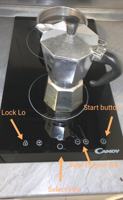 Electric induction Fire image