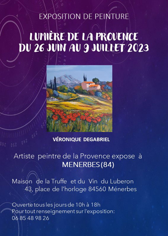 Exposition de peinture à Ménerbes (84)