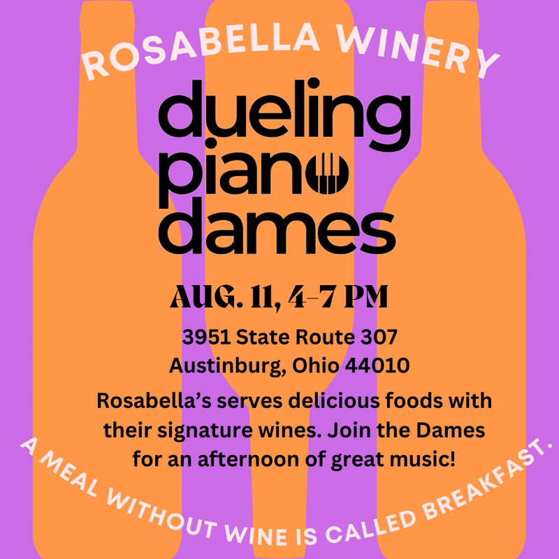 Dueling Piano Dames Play Rosabella Winery