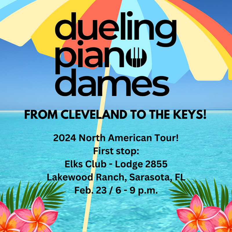 Dueling Piano Dames Play Elks Club in Bradenton, FL