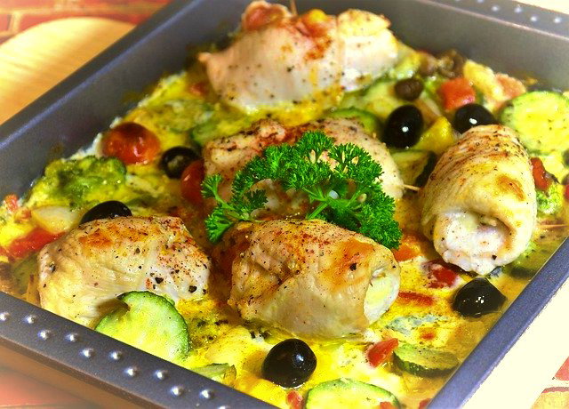 Squid .Stuffed in the oven .N . 203 - {20€}