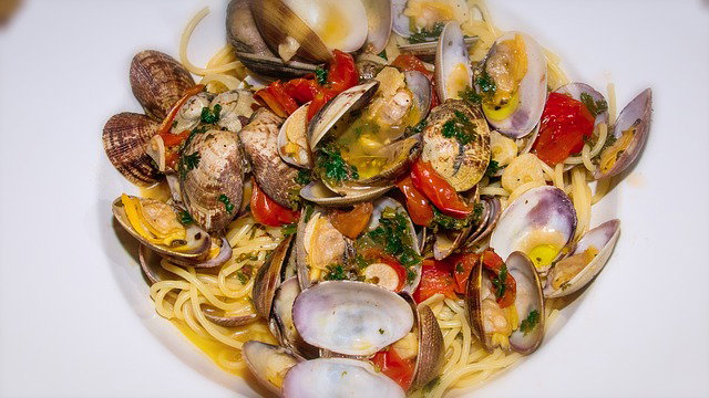 Pasta-mussels.N. 408*{20€}