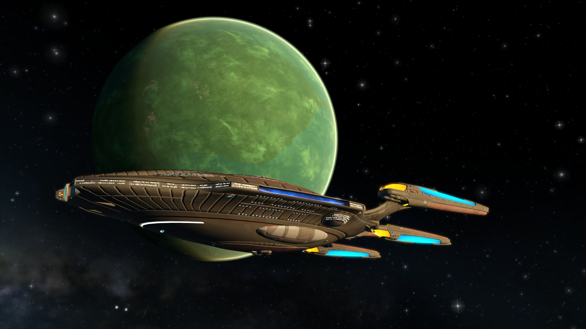 Passing through the Q'onoS Star System