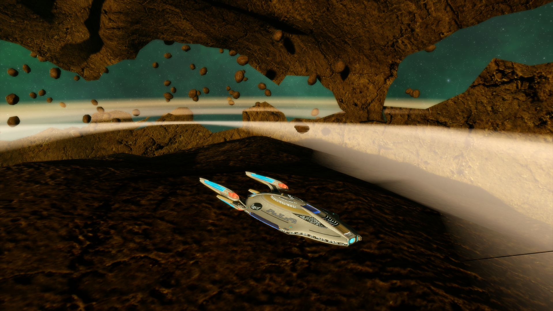 Inspecting the hollowed out remains of Romulus