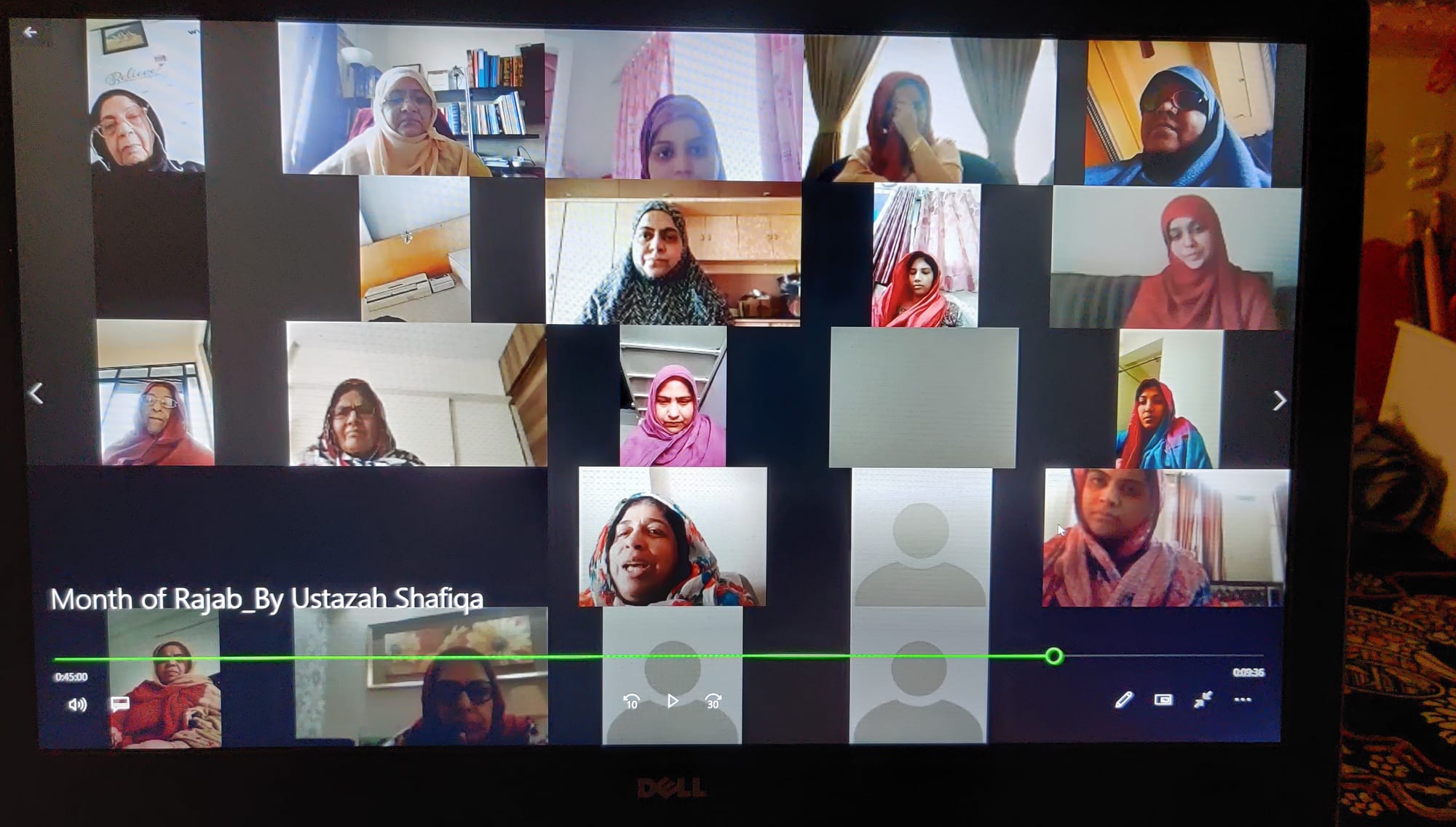 Online Zoom session on "The Month of Rajab"
