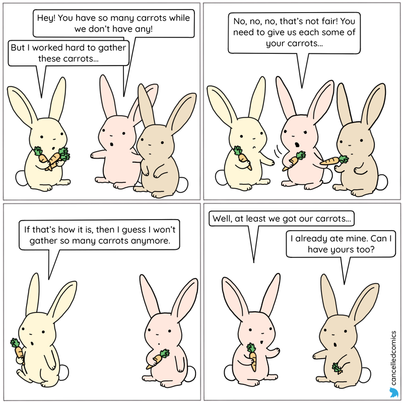 Communsim Rabbit Bunny Socialism - Cancelled Comics
