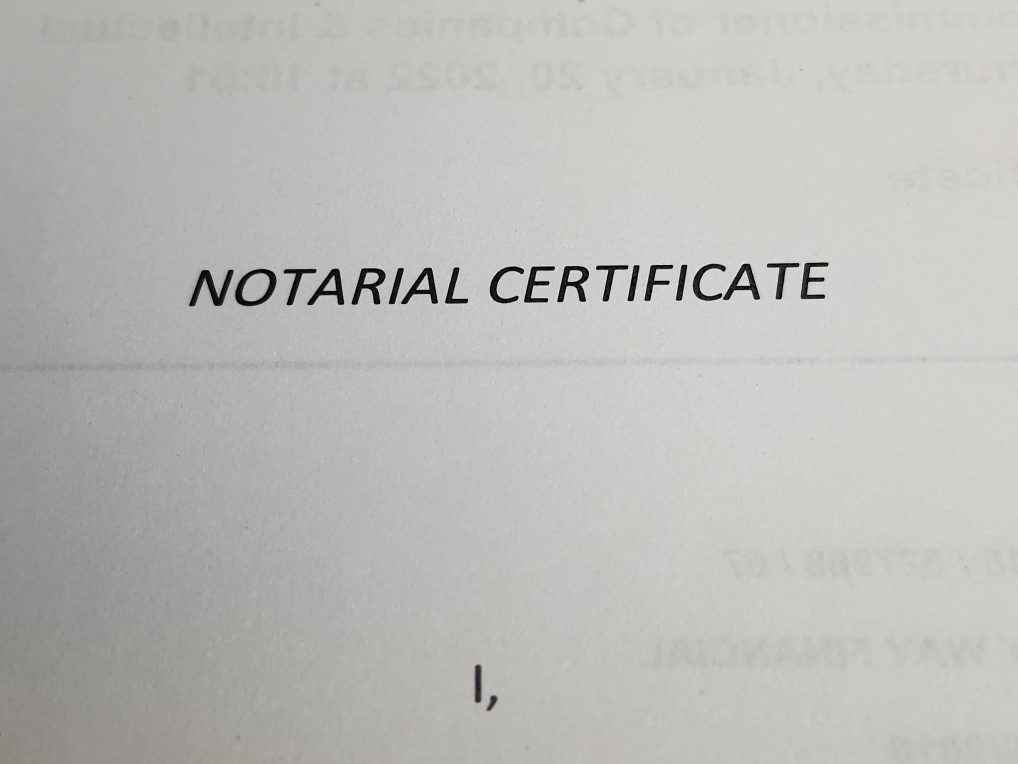 Notarial Attestation Certificate - Notary Services Pretoria