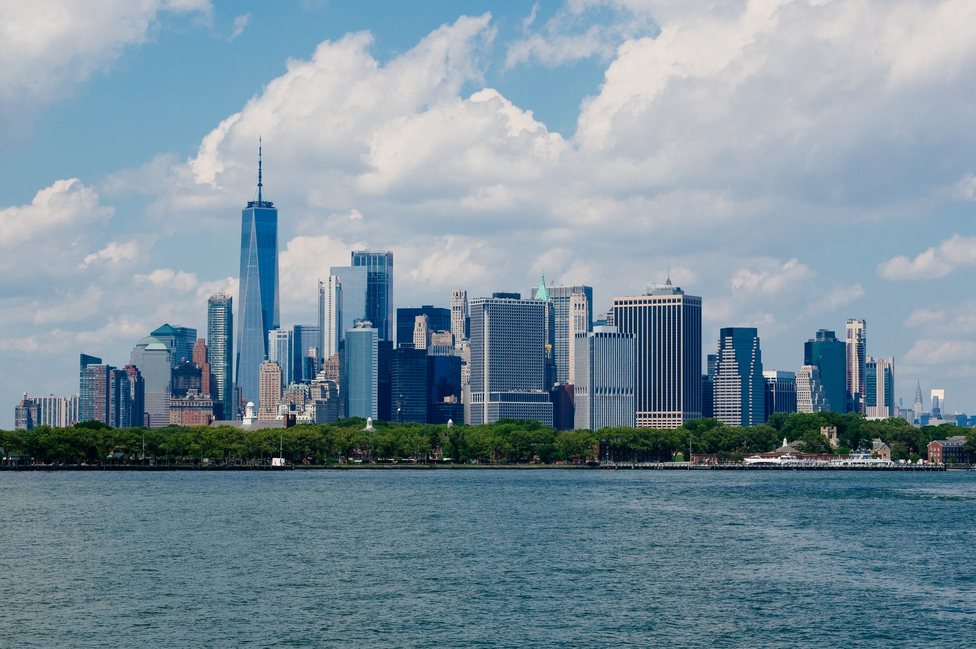 MANHATTAN, NY VIEW FROM STATEN ISLAND FERRY