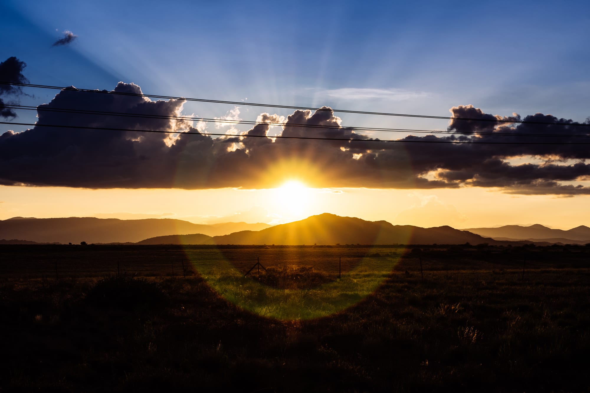 SUNSET IN ARIZONA DESERT