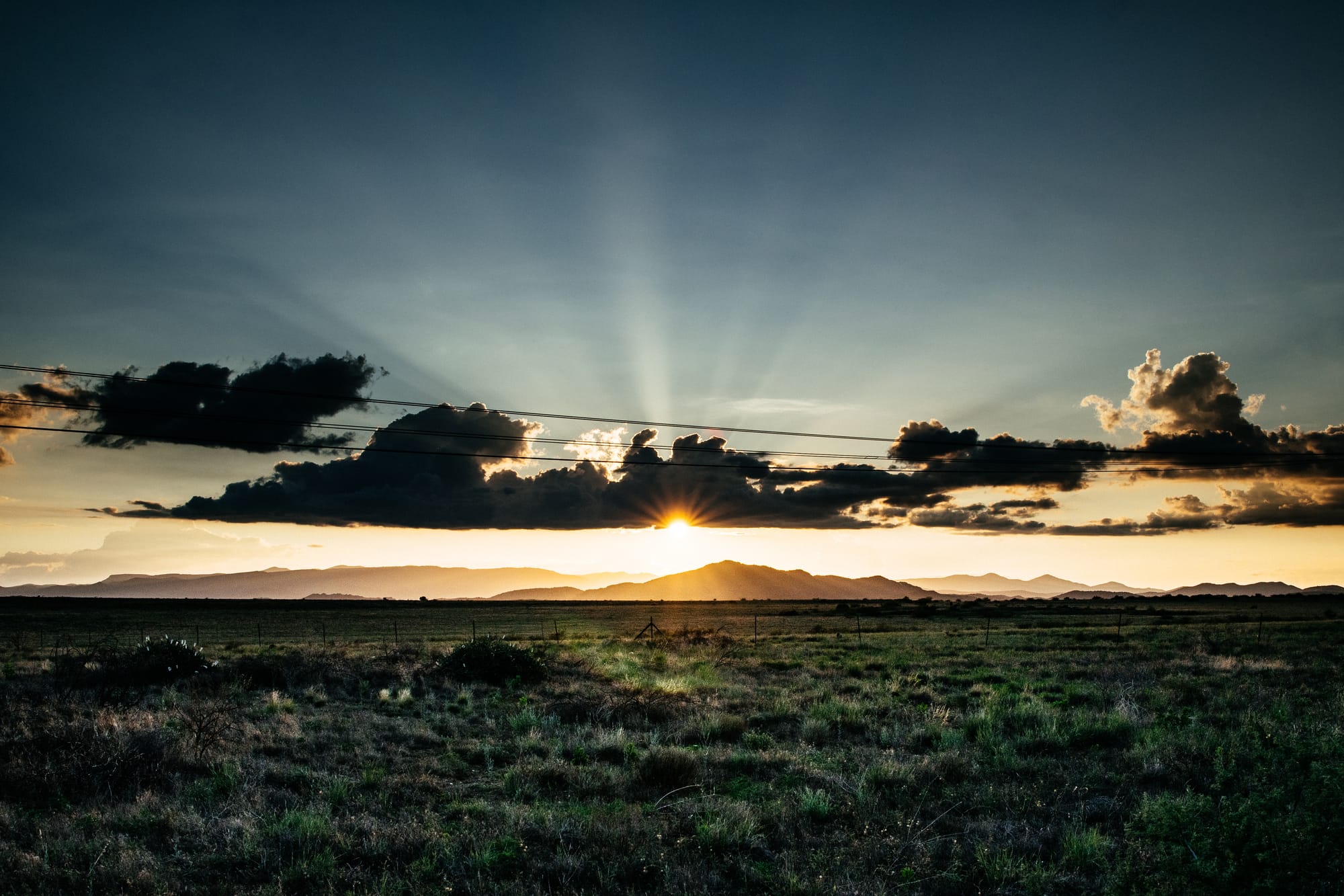 SUNSET IN ARIZONA DESERT