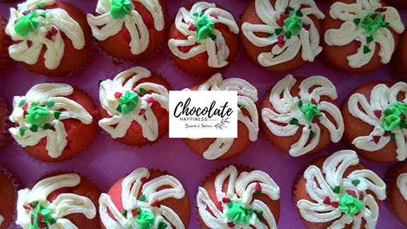 Christmas Red Velvet Cupcakes