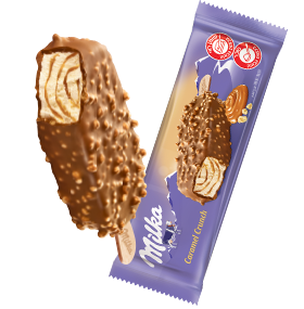 שלגון מילקה קראנץ' קרמל