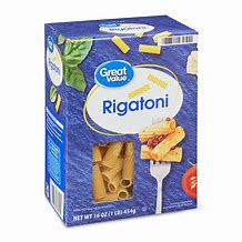 GREAT VALUE RIGATONI Pasta - Starboard Supply & Services LLC