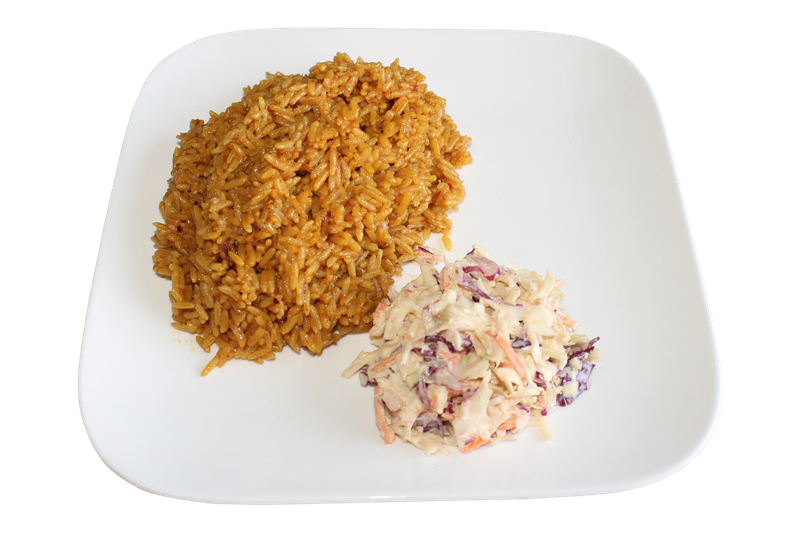 Rice & Coleslaw