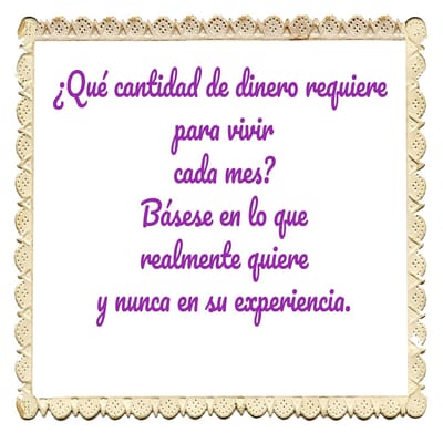 Dinero para un mes