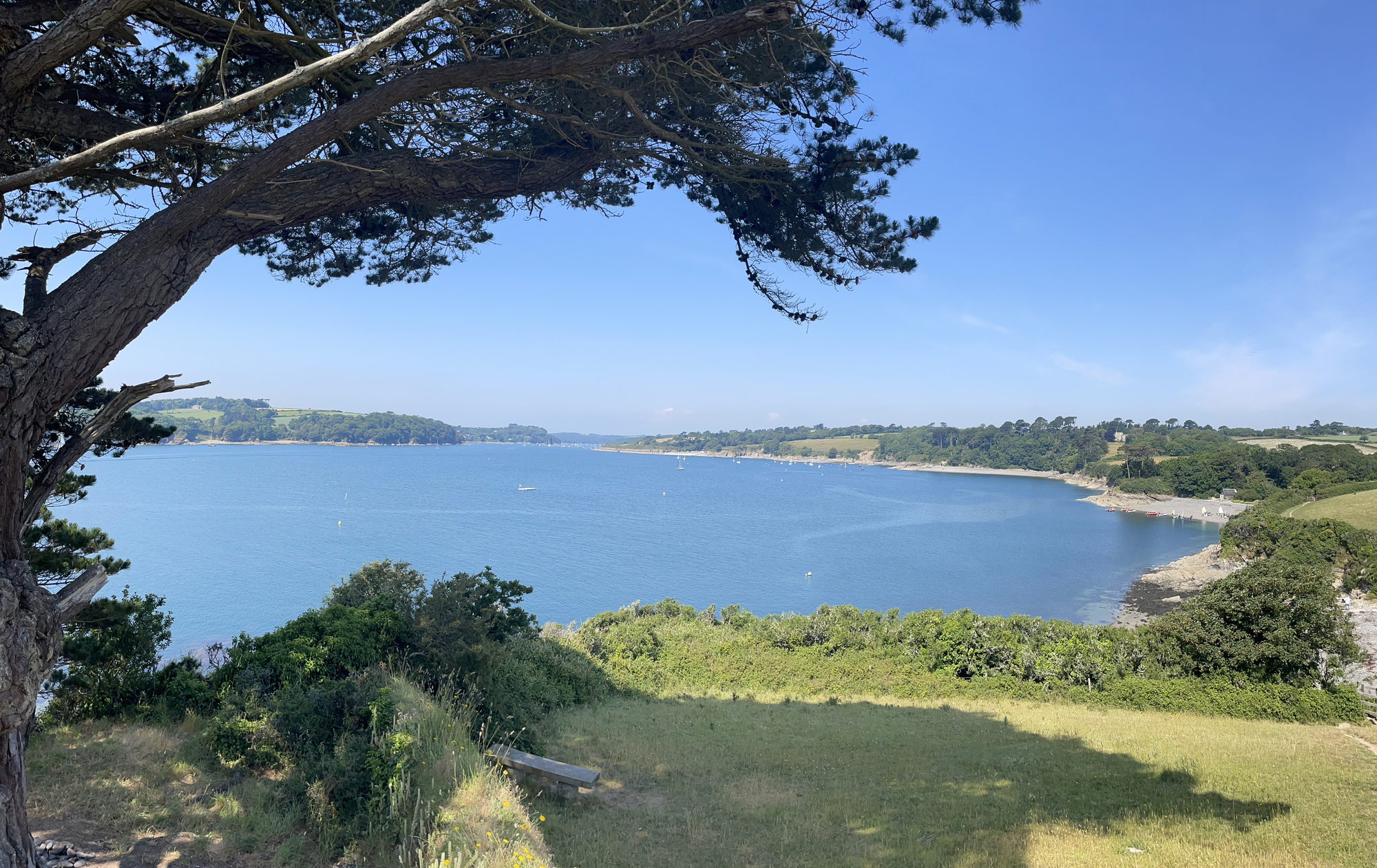 Day 31 - Looking back across Falmouth Bay