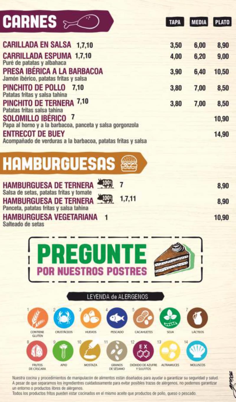 Menú