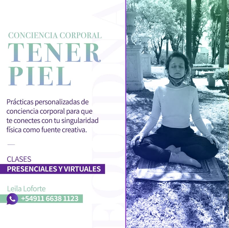 Tener Piel.  Conciencia Corporal