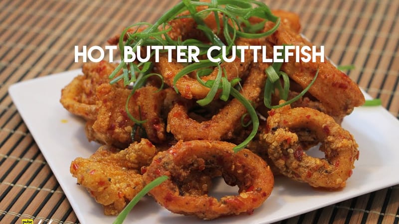 Hot butter cuttle fish