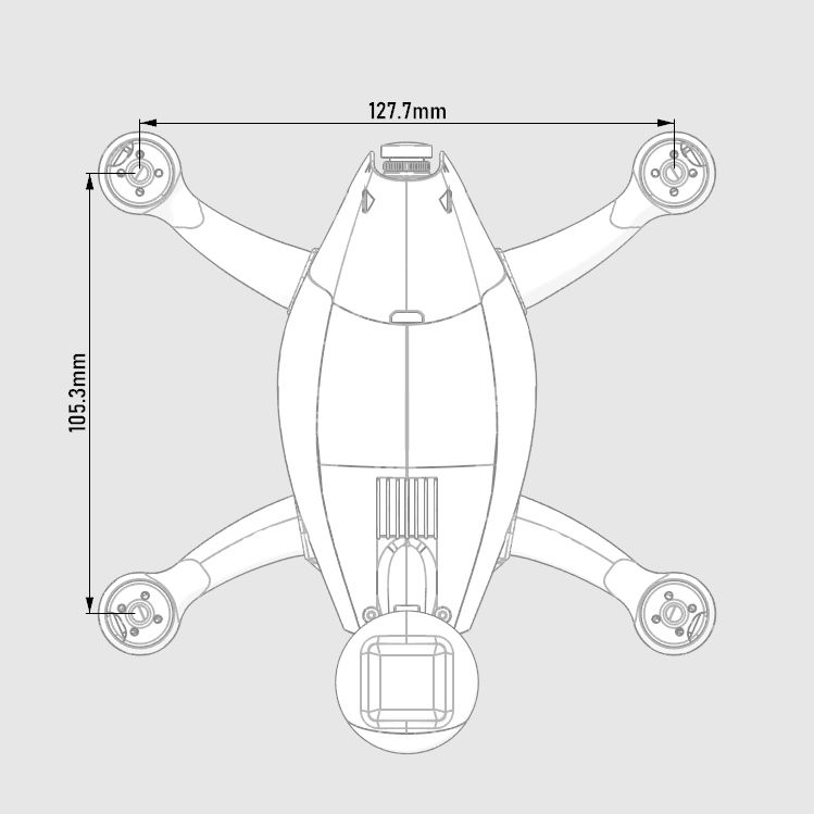 Distance between motors