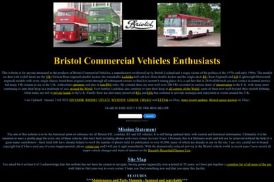 Illustrated History for EFM163H - Bristol Commercial Vehicles Enthusiasts