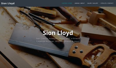 Sion Lloyd - Saer Coed / Carpenter
