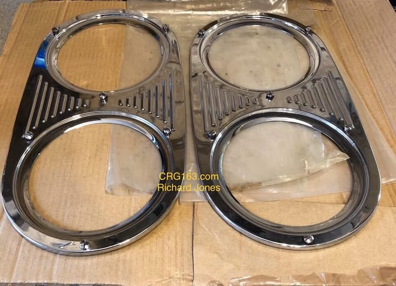 Chrome headlamp surround bezels (ECW)