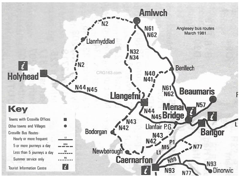Anglesey bus routes - March 1981 - Gallery image 27 of 70...